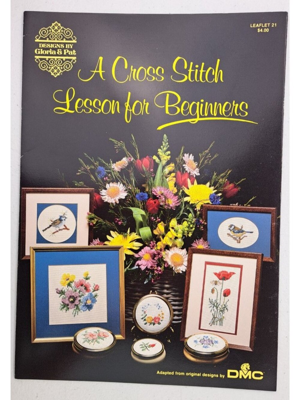 Vintage Lot Cross-Stitch Instruction Secret Garden Book Beginners Lesson Leaflet - Picture 4 of 9
